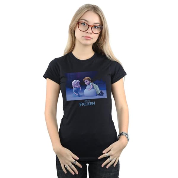 Disney Dam/Tjej Frozen Build A Snowman T-shirt i bomull