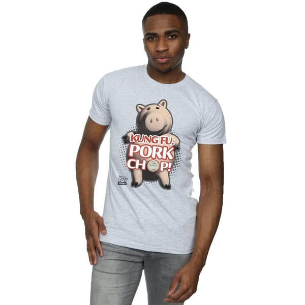 Disney Mens Toy Story Kung Fu Pork Chop T-Shirt