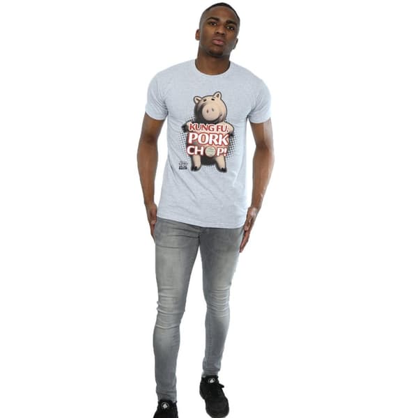 Disney Mens Toy Story Kung Fu Pork Chop T-Shirt