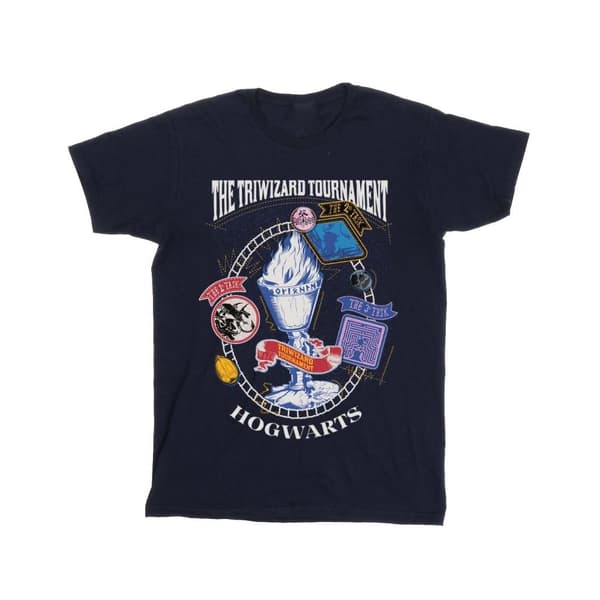 Harry Potter Womens/Ladies Triwizard Poster Cotton Boyfriend T-Shirt