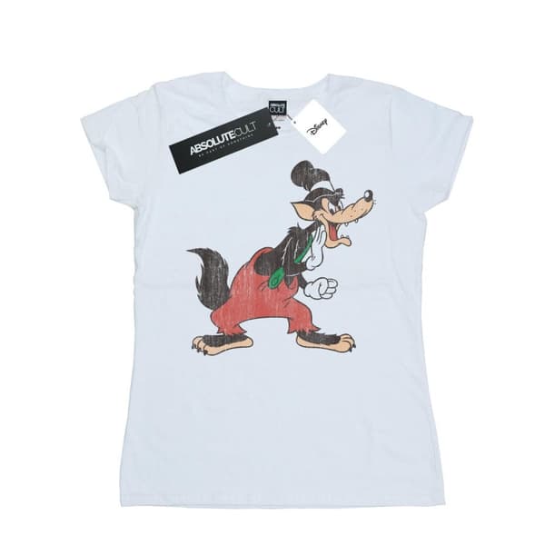 Disney Dam/Tjej Tre Små Grisar Stor Stygg Varg Bomulls-T-shirt