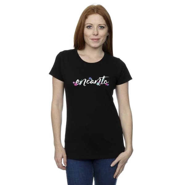 Disney Dam/Tjej - Encanto - T-shirt i bomull med logotyp