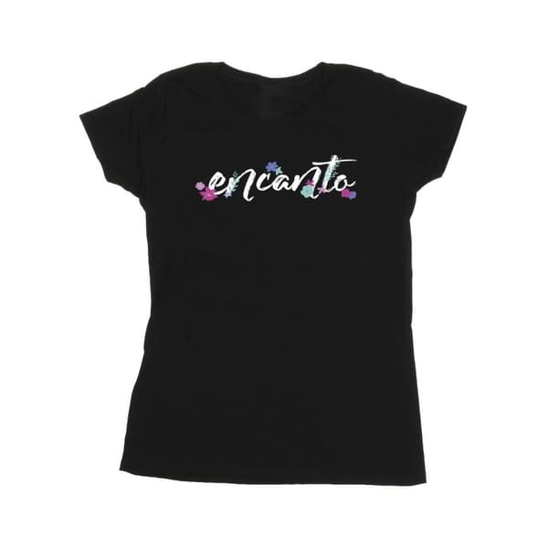 Disney Dam/Tjej - Encanto - T-shirt i bomull med logotyp