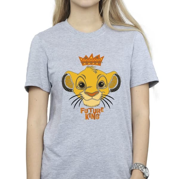 Disney Dam/Tjej Lejonkungen Future King Boyfriend T-shirt i bomull