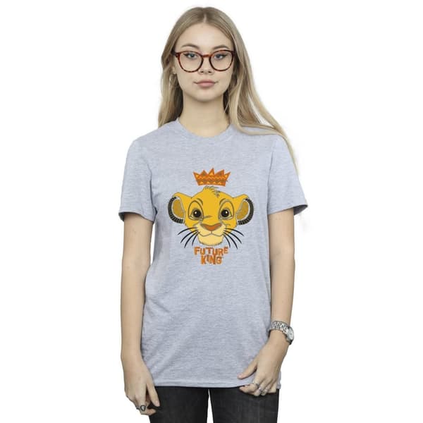 Disney Dam/Tjej Lejonkungen Future King Boyfriend T-shirt i bomull