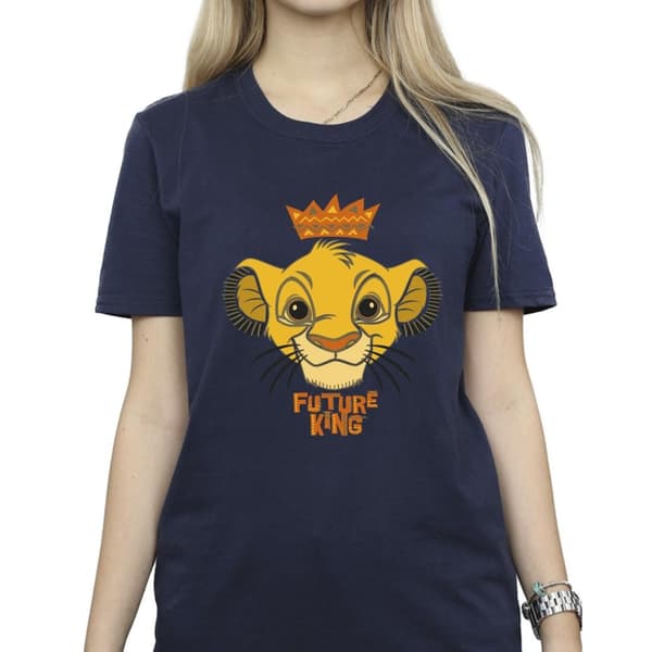 Disney Dam/Tjej Lejonkungen Future King Boyfriend T-shirt i bomull