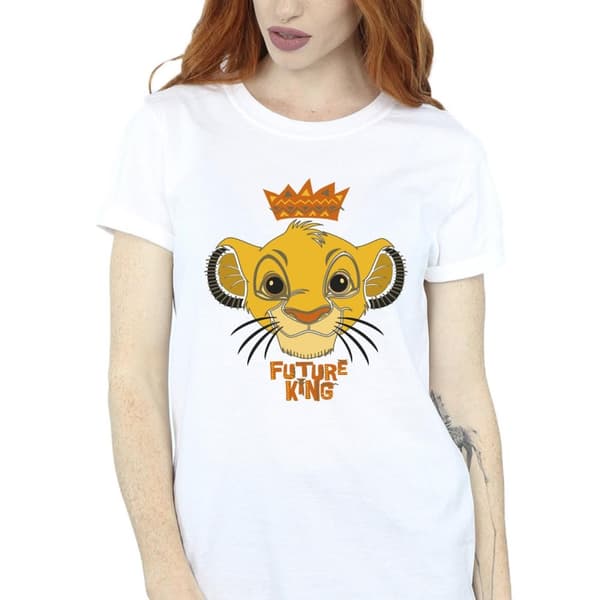 Disney Dam/Tjej Lejonkungen Future King Boyfriend T-shirt i bomull