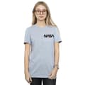 Miniatyrbild 2 av 3: NASA Dam/Tjej Johnson Worm Pocket Print Bomull Boyfriend T-shirt