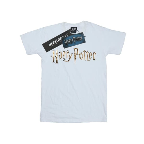 Harry Potter Girls Full Colour Logo Cotton T-Shirt