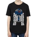 Pikkukuva 3 / 5: Star Wars Boys R2-D2 Text Head T-Shirt