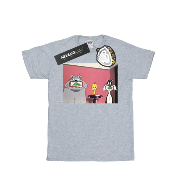 Looney Tunes T-shirt med julvykort för herrar