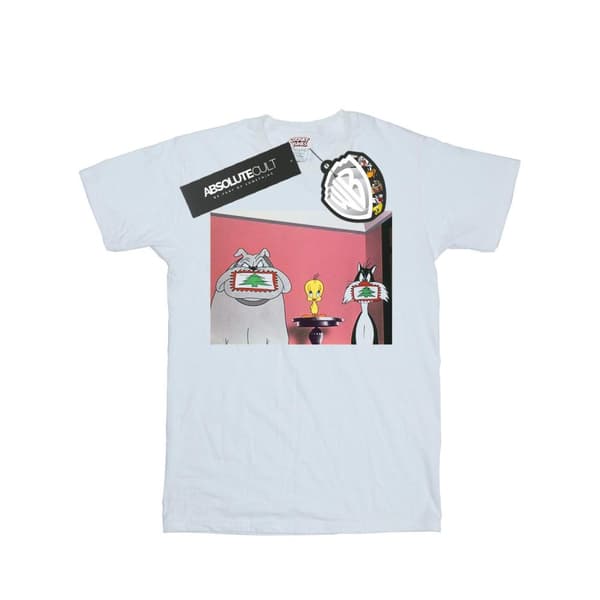 Looney Tunes T-shirt med julvykort för herrar