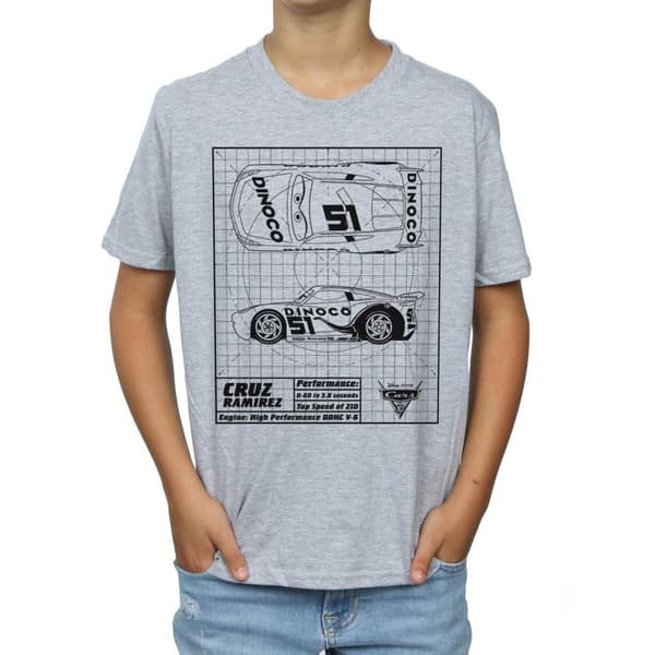 Disney Pojkar Cars Cruz Ramirez Blueprint T-shirt