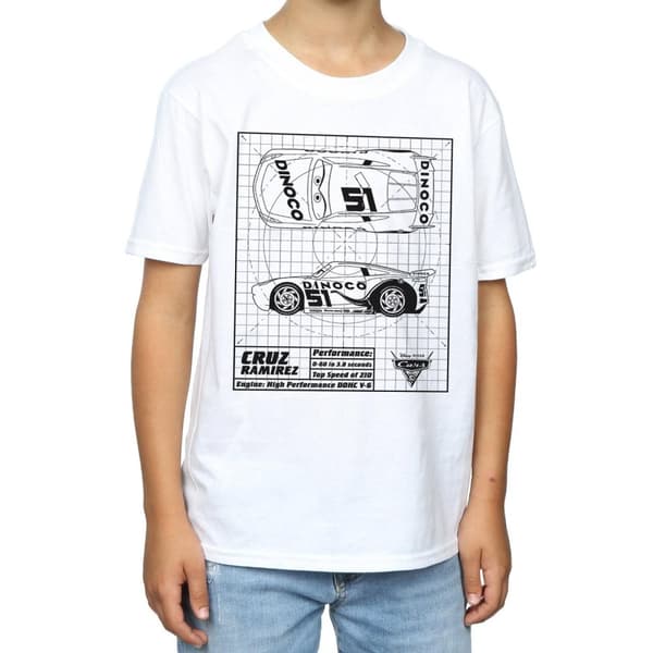 Disney Pojkar Cars Cruz Ramirez Blueprint T-shirt