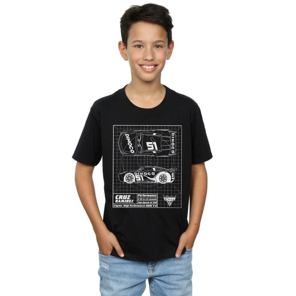 Disney Pojkar Cars Cruz Ramirez Blueprint T-shirt