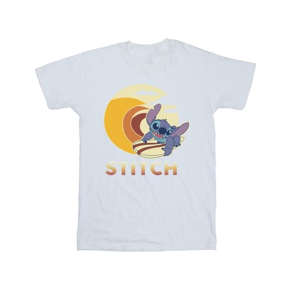 Disney Girls Lilo & Stitch Summer Waves Cotton T-Shirt