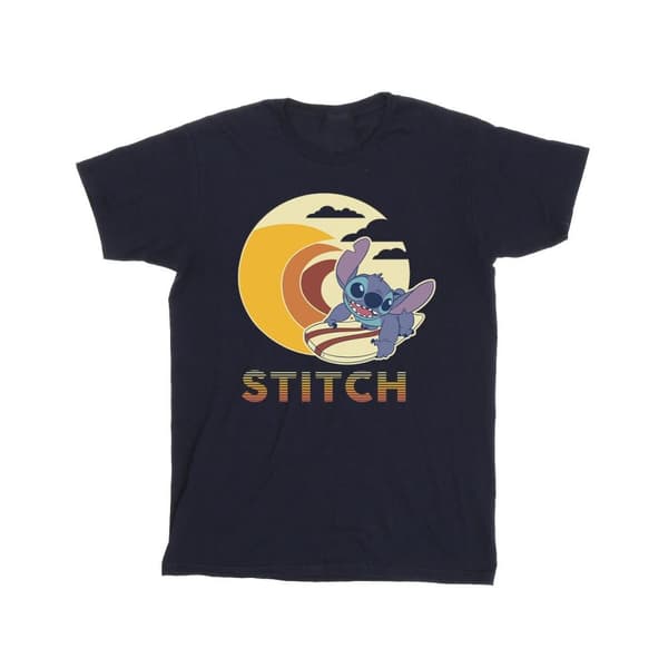 Disney Girls Lilo & Stitch Summer Waves Cotton T-Shirt