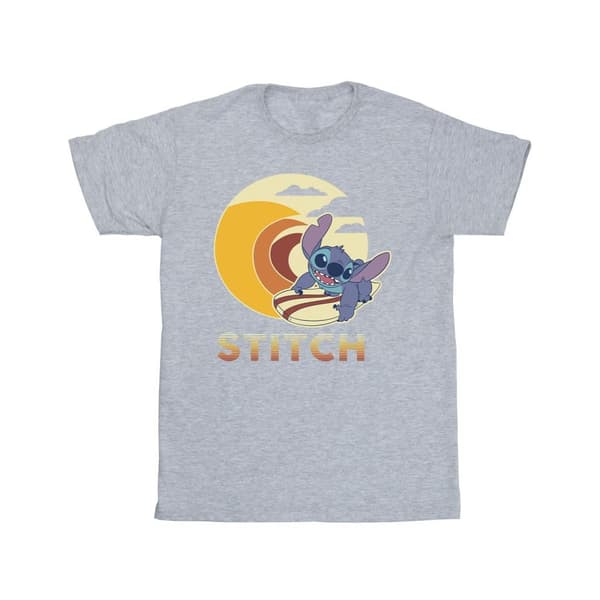 Disney Girls Lilo & Stitch Summer Waves Cotton T-Shirt