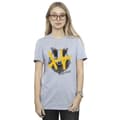 Miniatyrbillede 3 af 4: Harry Potter Womens/Ladies Hufflepuff Pop Spray Cotton Boyfriend T-Shirt