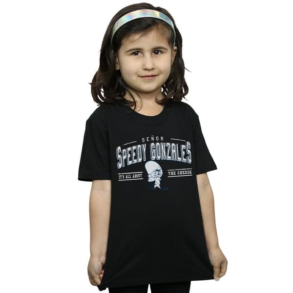 Looney Tunes Girls Speedy Gonzales All About Cheese Cotton T-Shirt