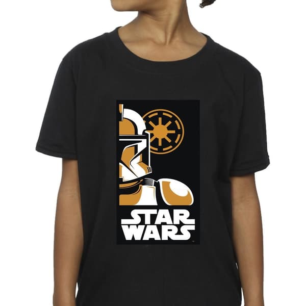 Star Wars Girls Stormtrooper Art Poster Cotton T-Shirt