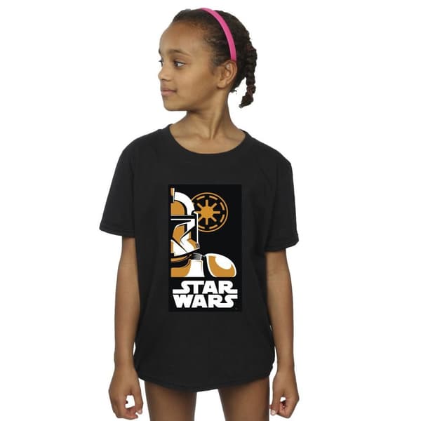 Star Wars T-shirt i bomull med konstmotiv av Stormtrooper för flickor