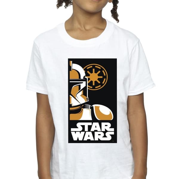 Star Wars Girls Stormtrooper Art Poster Cotton T-Shirt