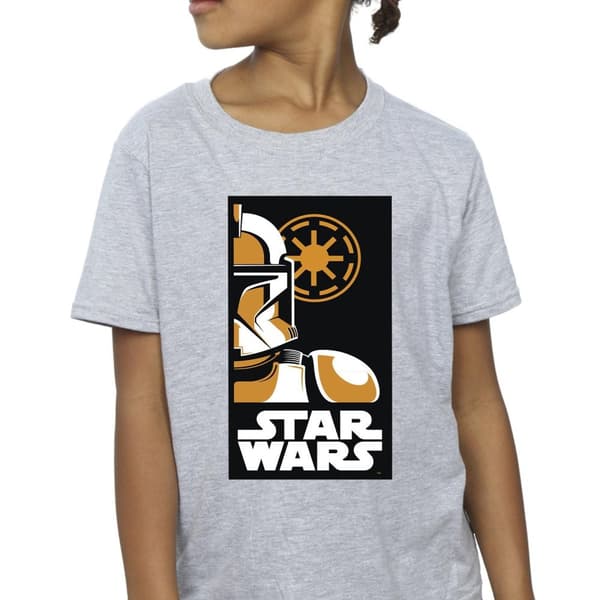 Star Wars Girls Stormtrooper Art Poster Cotton T-Shirt
