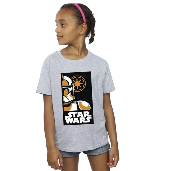 Star Wars Girls Stormtrooper Art Poster Cotton T-Shirt
