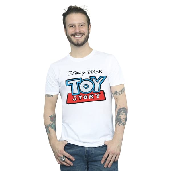 Disney Mens Toy Story Cartoon Logo T-Shirt