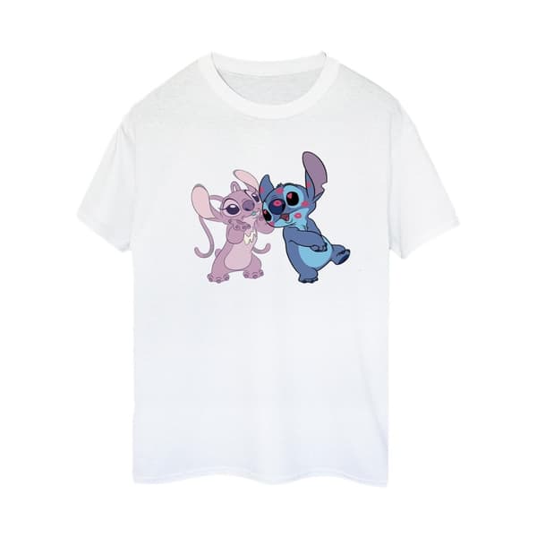 Disney Dam/Tjej Lilo & Stitch Kisses Boyfriend T-shirt i bomull