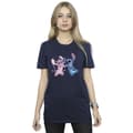 Miniatyrbild 2 av 3: Disney Dam/Tjej Lilo & Stitch Kisses Boyfriend T-shirt i bomull