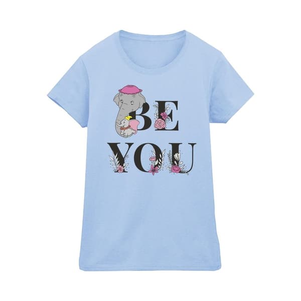 Disney Womens/Ladies Dumbo Be You Cotton T-Shirt