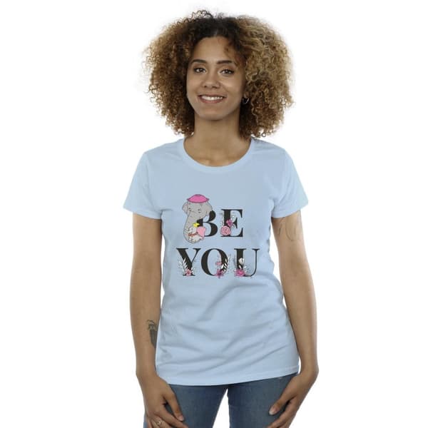 Disney Womens/Ladies Dumbo Be You Cotton T-Shirt