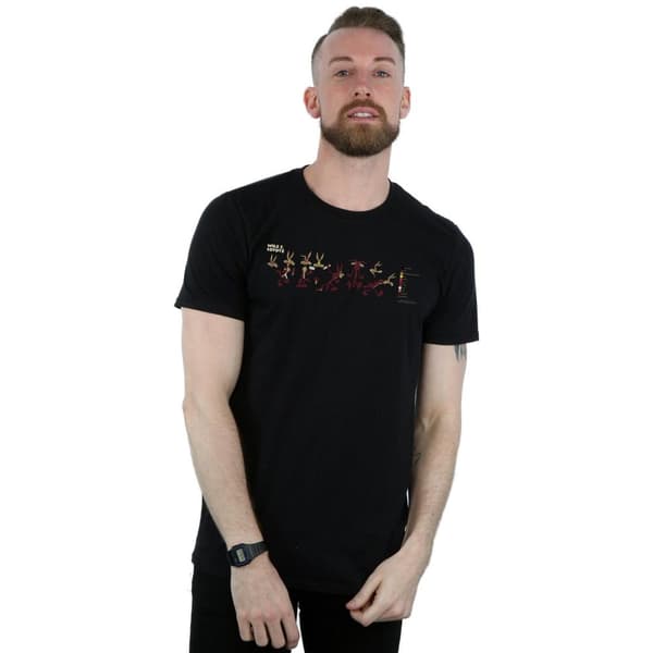 Looney Tunes T-shirt med färgkod för herr Wile E Coyote