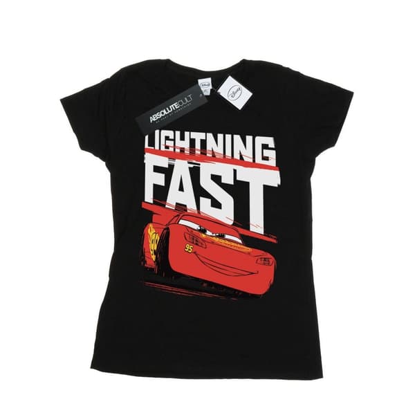 Disney Womens/Ladies Cars Lightning Fast Cotton T-Shirt