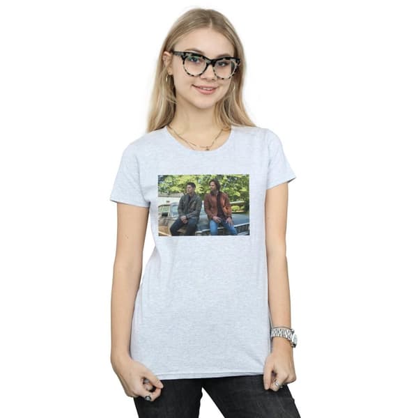 Supernatural Dam/Tjej Impala Brothers T-shirt i bomull