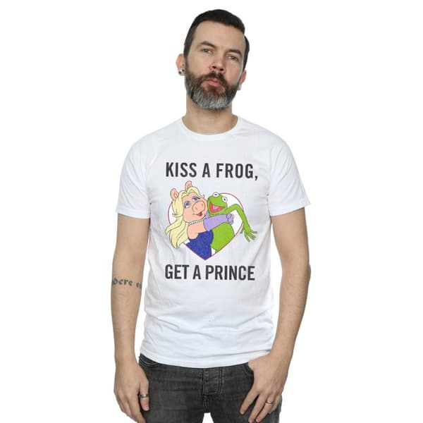 Disney Mens The Muppets Kiss A Frog T-shirt