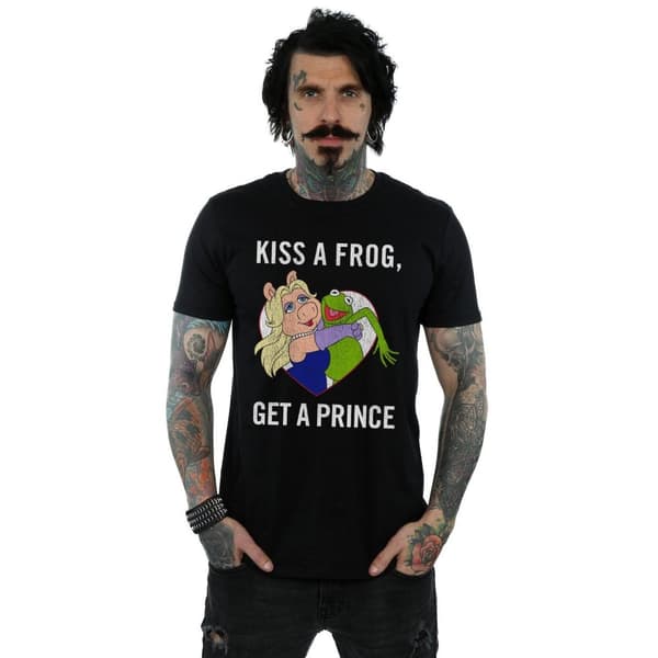 Disney Mens The Muppets Kiss A Frog T-shirt