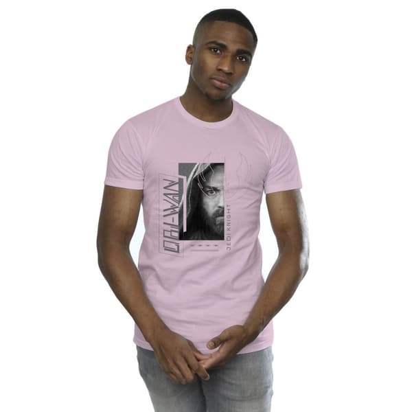 Star Wars Mens Obi-Wan Kenobi Jedi SciFi Collage T-Shirt