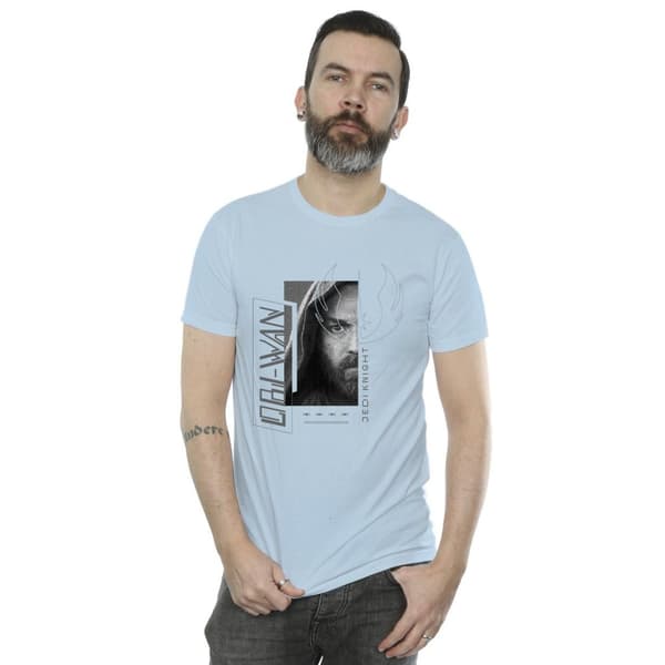 Star Wars Mens Obi-Wan Kenobi Jedi SciFi Collage T-Shirt