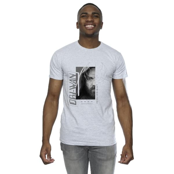 Star Wars Mens Obi-Wan Kenobi Jedi SciFi Collage T-Shirt