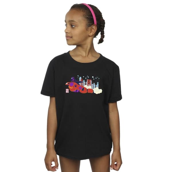 Disney Big Hero 6 Baymax Hiro Bridge T-shirt i bomull för flickor