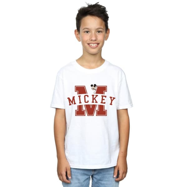 Disney Piké-T-shirt med Musse Pigg-bokstäver för pojkar
