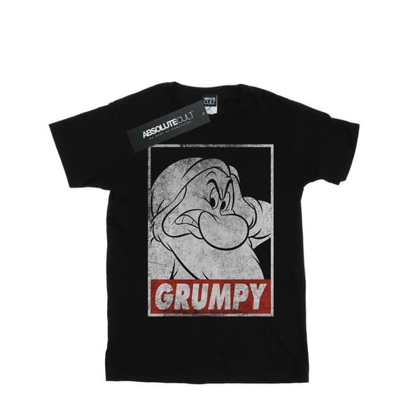 Disney T-shirt i bomull för flickor - Snövit - Grumpy Dwarf Poster