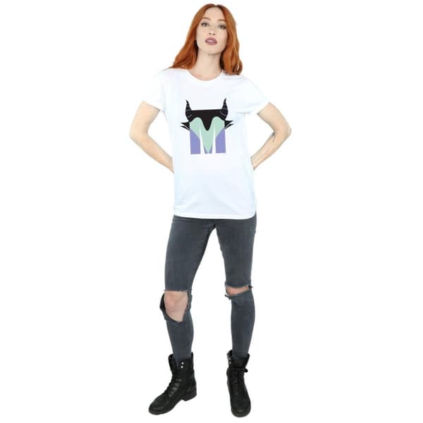Disney Womens/Ladies Alphabet M Is For Maleficent Cotton Boyfriend T-Shirt
