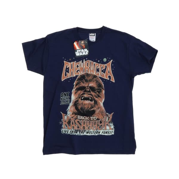 Star Wars Chewbacca Rock Poster T-shirt för pojkar Deep Navy 7-8 Years