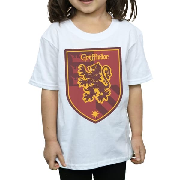 Harry Potter Gryffindor Crest Flat T-shirt i bomull för flickor
