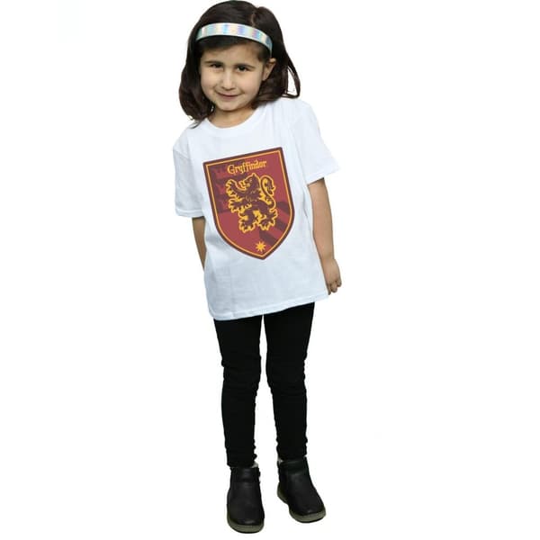 Harry Potter Gryffindor Crest Flat T-shirt i bomull för flickor