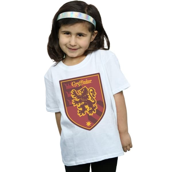 Harry Potter Gryffindor Crest Flat T-shirt i bomull för flickor